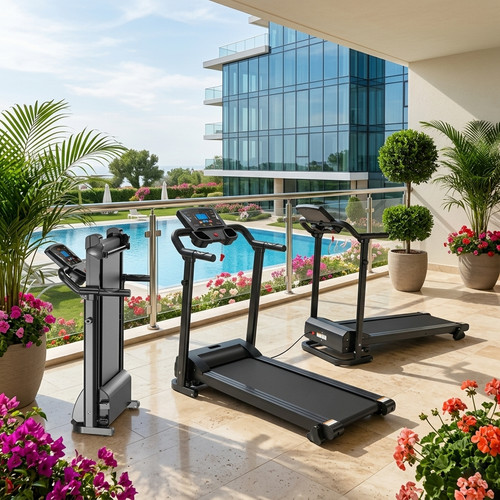 Foldable treadmill with - with, 9%