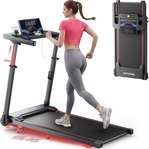 Folding treadmill with - in,