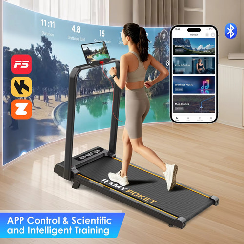 Foldable walking pad treadmill - foldable,