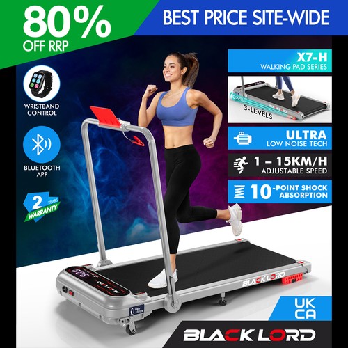 Black lord treadmill - black, incline