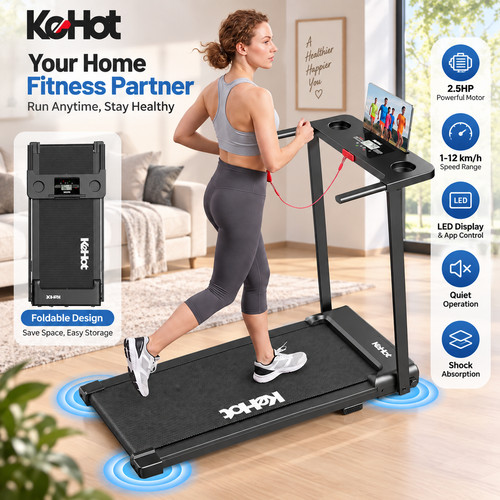 Foldable treadmill 5hp - foldable,