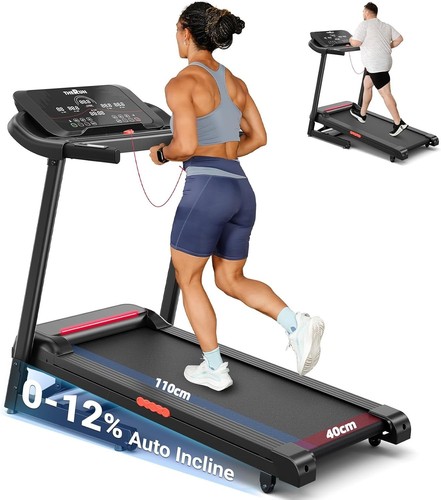 Auto incline folding treadmill - folding,