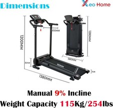 Gym Treadmill 9% Incline