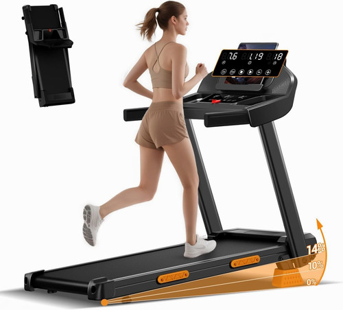 Folding treadmill with - folding,