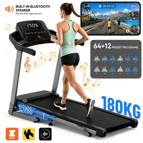 Foldable treadmill with - treadmill, 12%