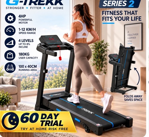 Trekk treadmill 4hp 180kg 4 - g-trekk,