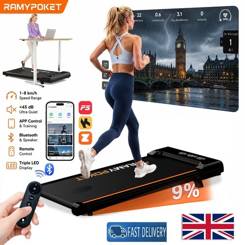 Walking pad with incline - with,