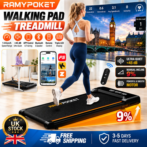 Walking pad with incline under - walking,